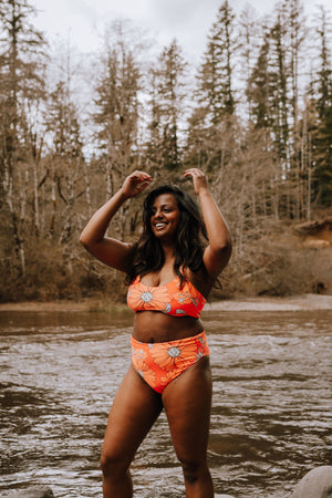 Groove Floral Swim Top