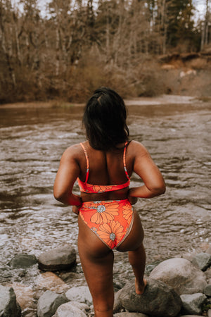 Groove Floral Swim Top