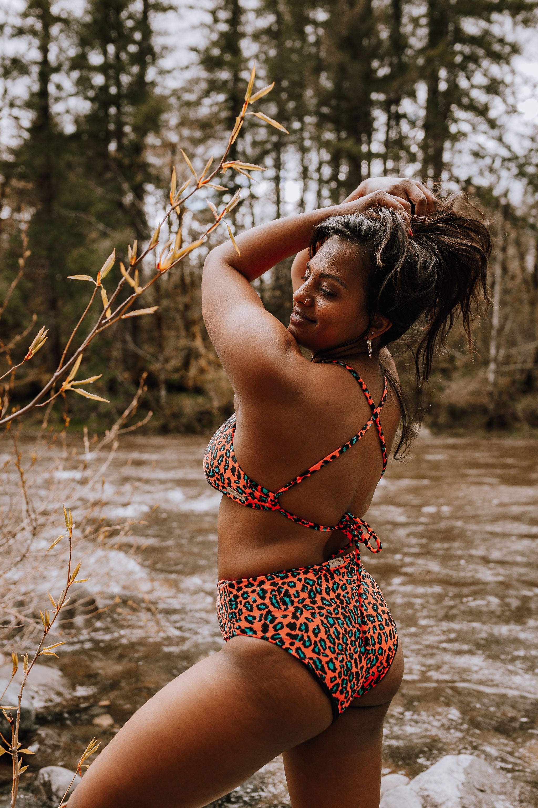 Neon Cheetah Swim Bottoms